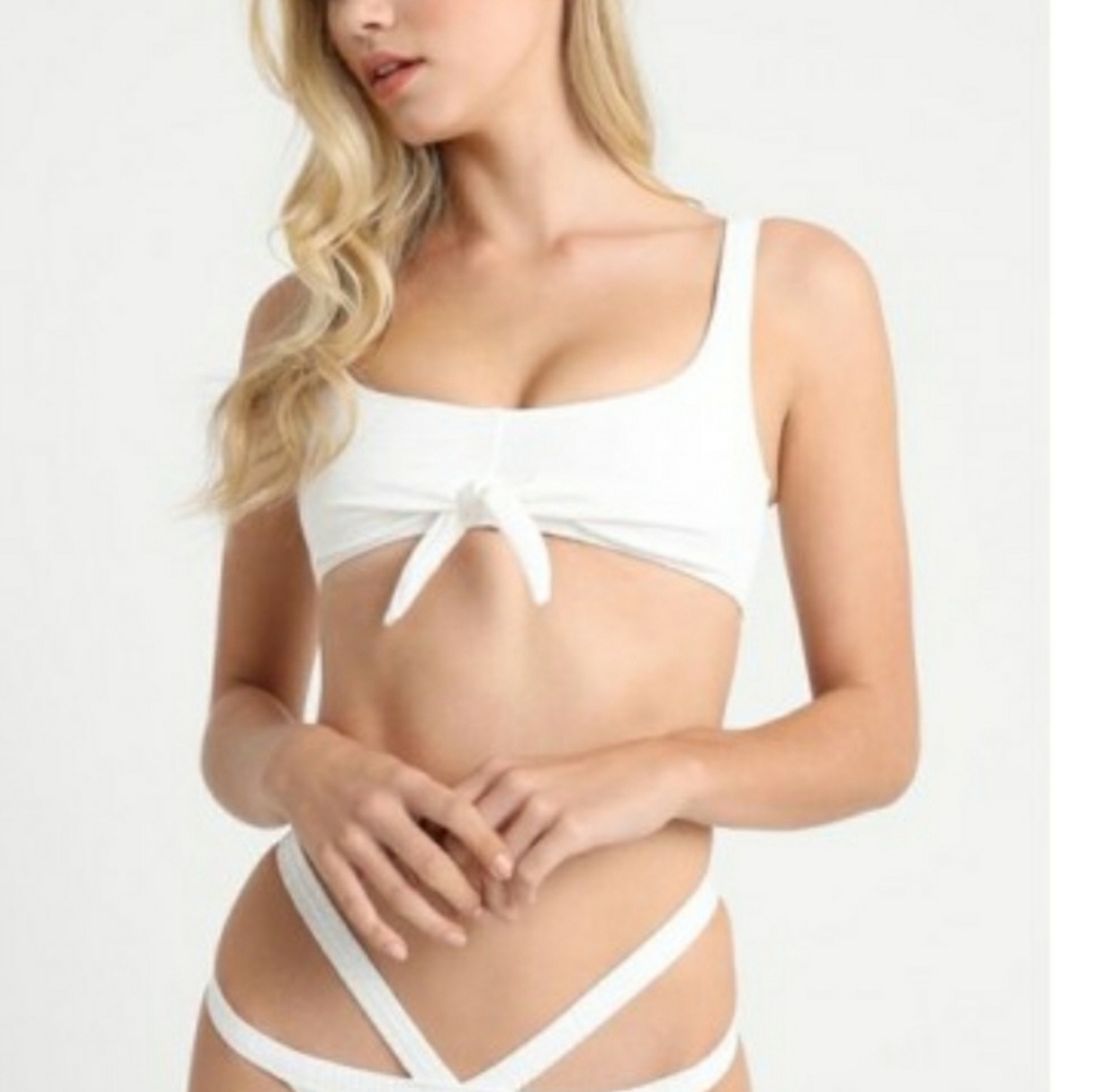 Twiin Shady Tie Front Bikini Top